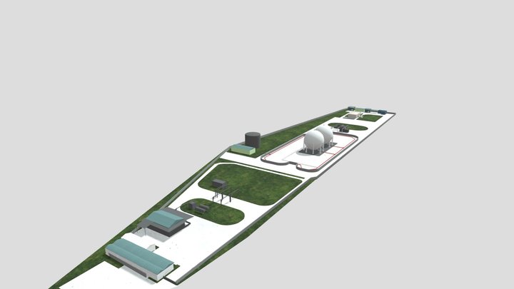 D_Kho_chiet_nap_LPG_DQ-KMN 3D Model