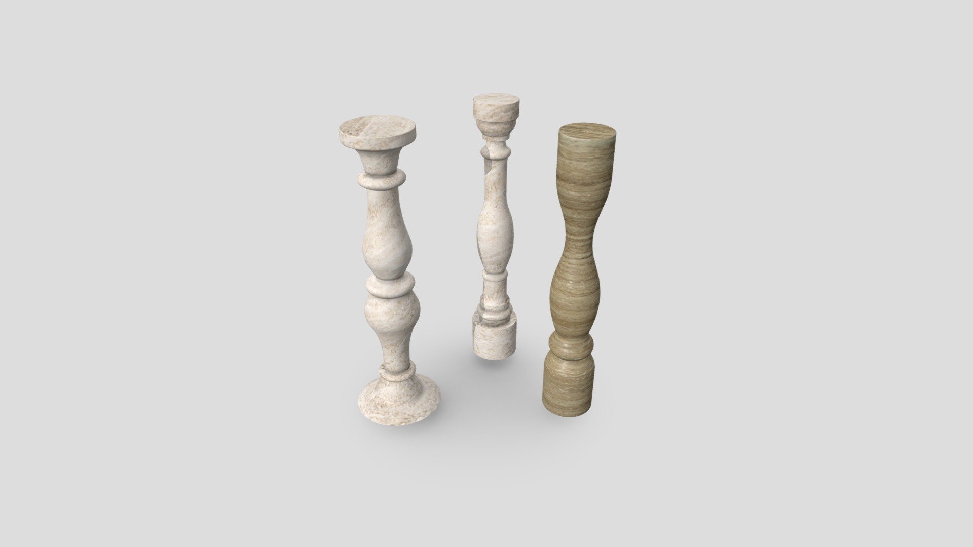 Travertine Banisters