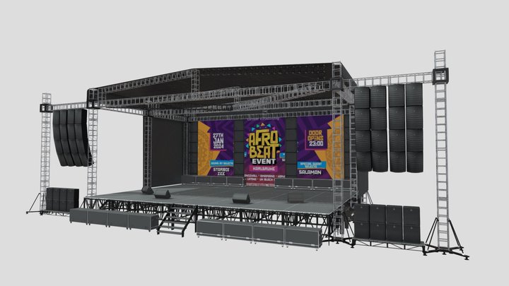 Concert Stage 3D Model