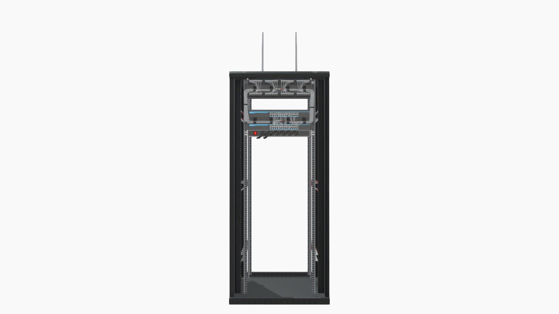 Smart Rack Plus 33U 6 UTP Dca 3D model by