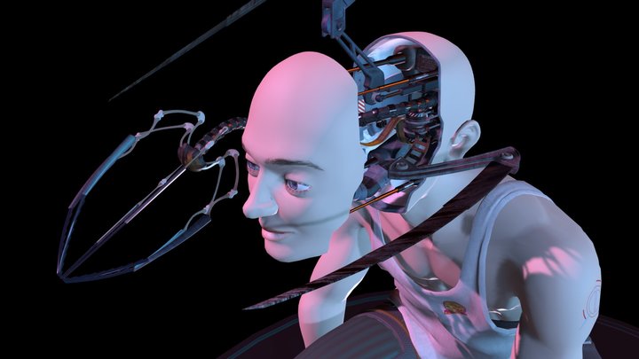 Cyborg 3D Model