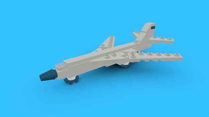 LEGO Rockwell B-1 Lancer Bomber MOC [#0364] – Free 3D Model STL