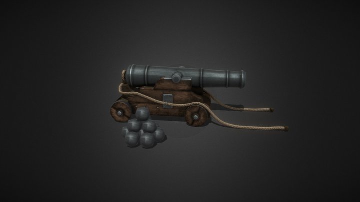 cannon pirate 3D Model