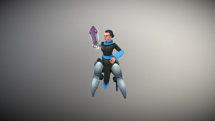 Spider Girl 3D Model