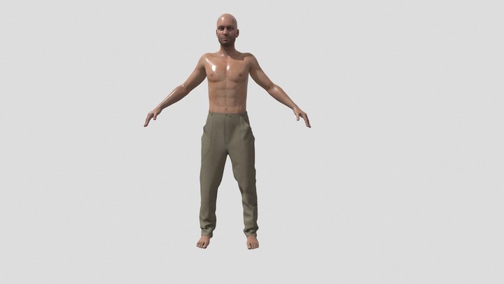 Cargo Pants for Archviz Renderings - 3d People 3D Model