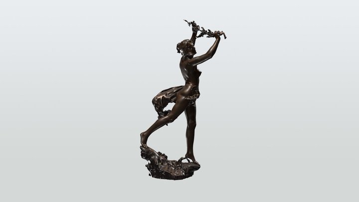 French Bronze Female Statue