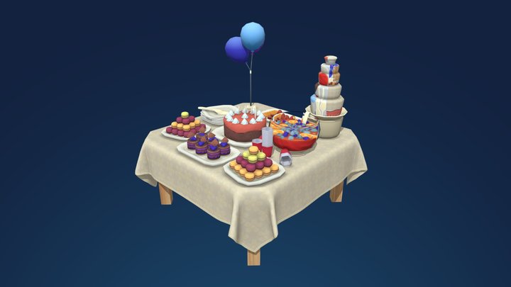 Anniversary Table MOD for Eco: Global Survival 3D Model