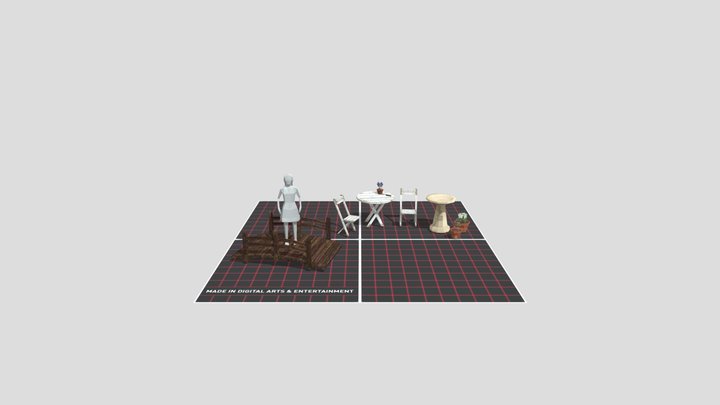 DAE 5 Finished props - Grandma's House 3D Model
