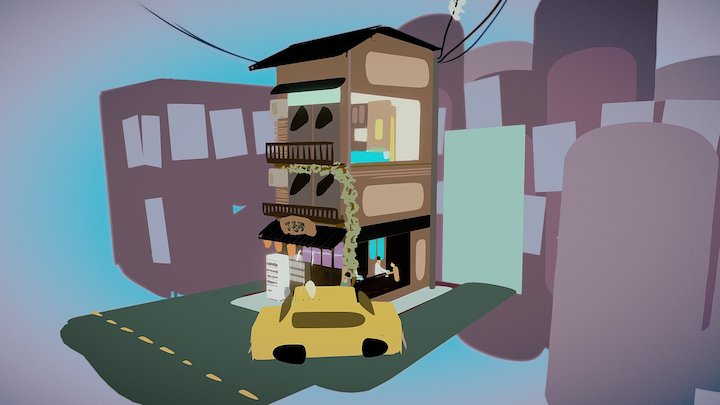 Ramen shop 3D Model
