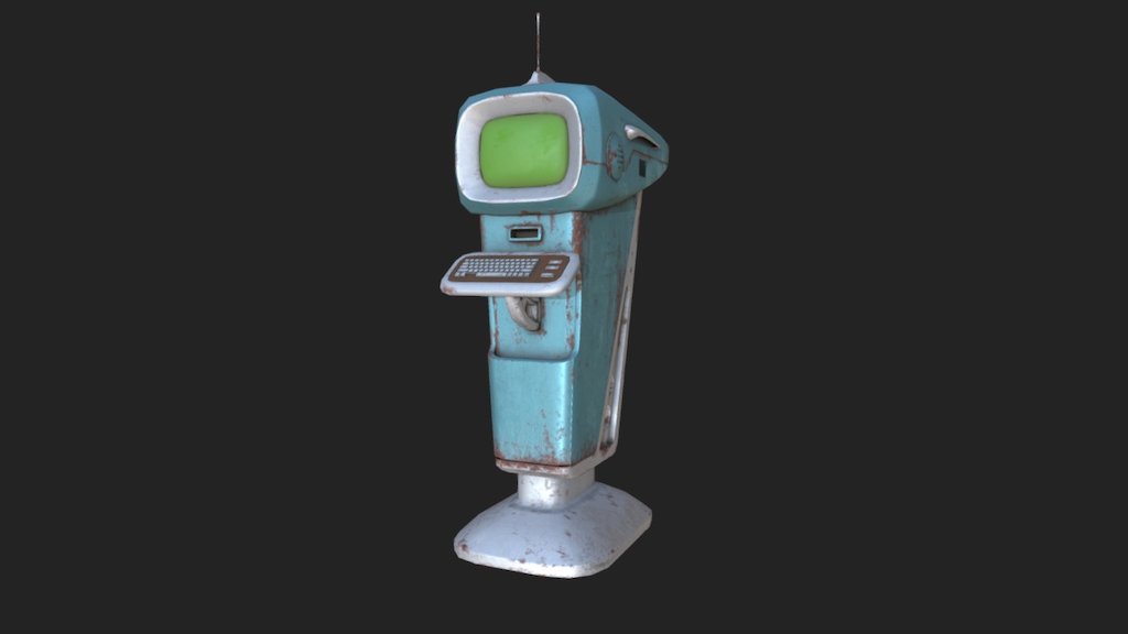 Computer Terminal - Fallout 4 - 3D model by Shadia [31c9307] - Sketchfab