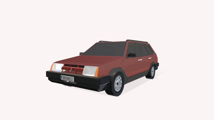 Lada Samara Cross 3D Model