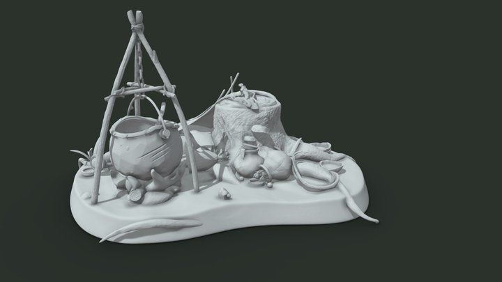 Adventure Camp 3D Model