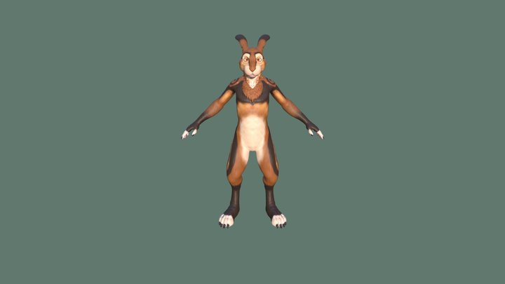Injured Jog 3D Model