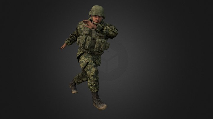 Russian Soldier V2 3D Model