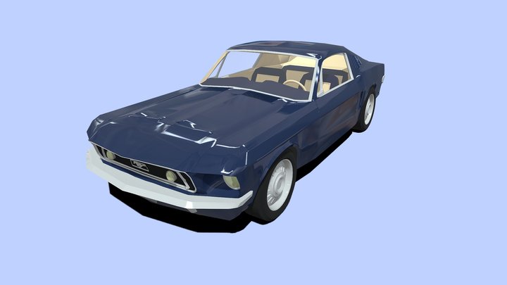 MUSTANG 1968 3D Model