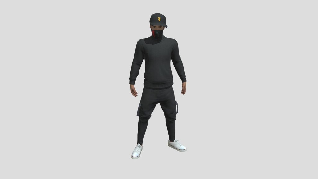 freefire blacktshirt character by pacegaming ff