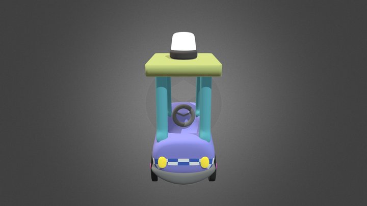 Bluey Car 3D Model