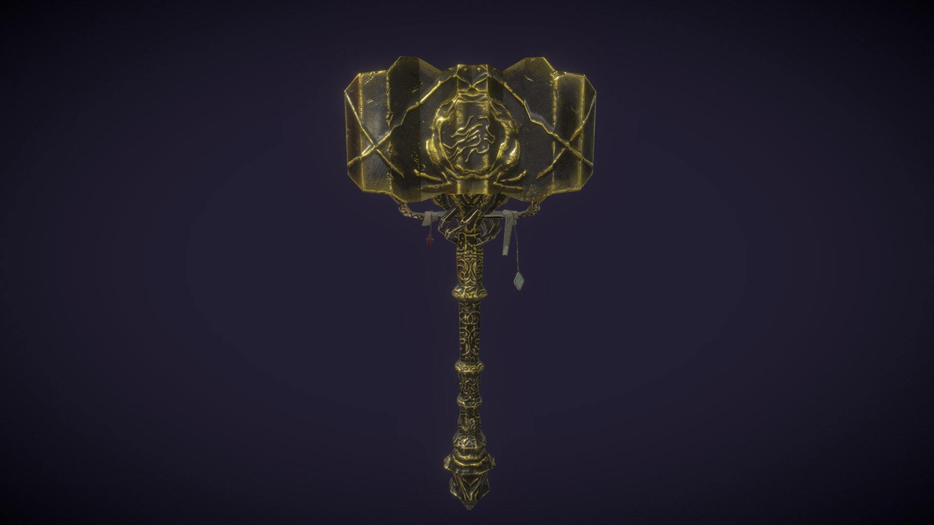 Hammer of the golden order - 3D model by ACE7827 [31cf540] - Sketchfab