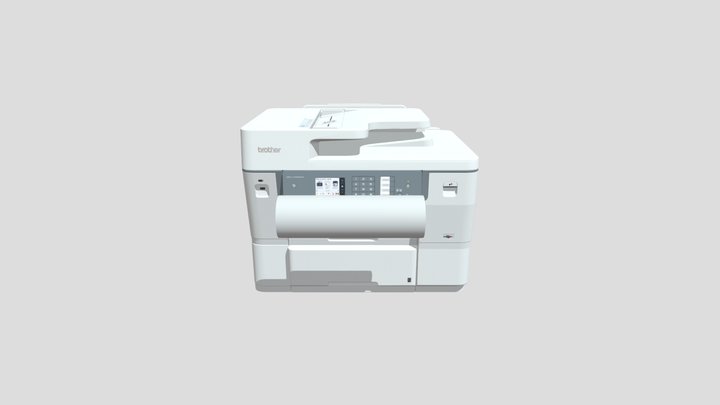 BROTHER 7700 printer (ani) 3D Model