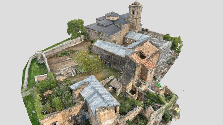 - Monastère SAN VICTORIAN Nuage points extérieur 3D Model