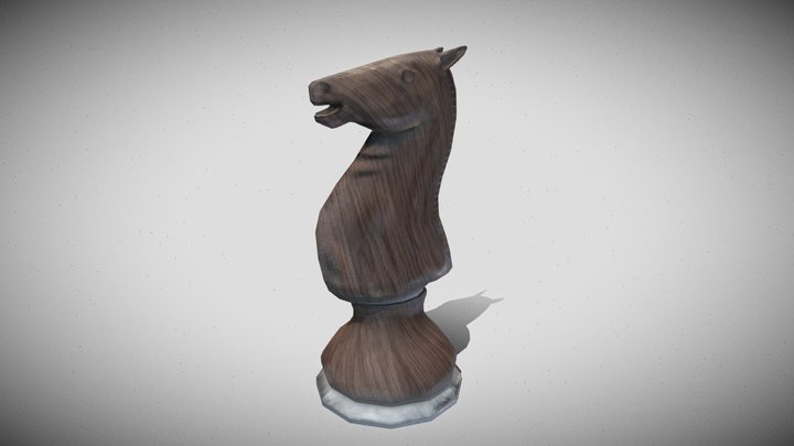 Knight Chess Piece 3D Model