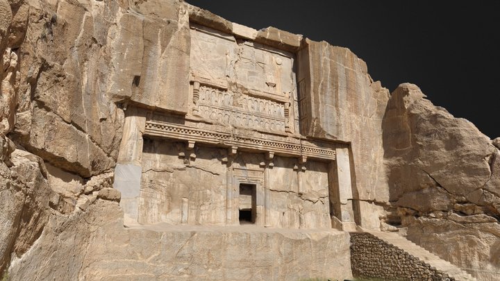 Tomb of Artaxerxes II in Persepolis 3D Model