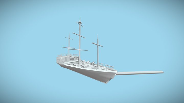 Galeone 01 3D Model