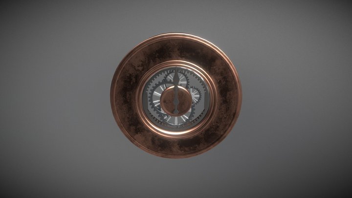 Gear Clock 3D Model