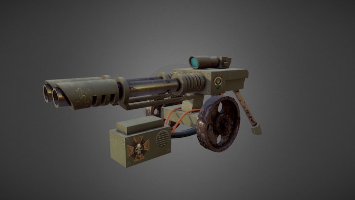 Laser canon Imperial Guard. 3D Model