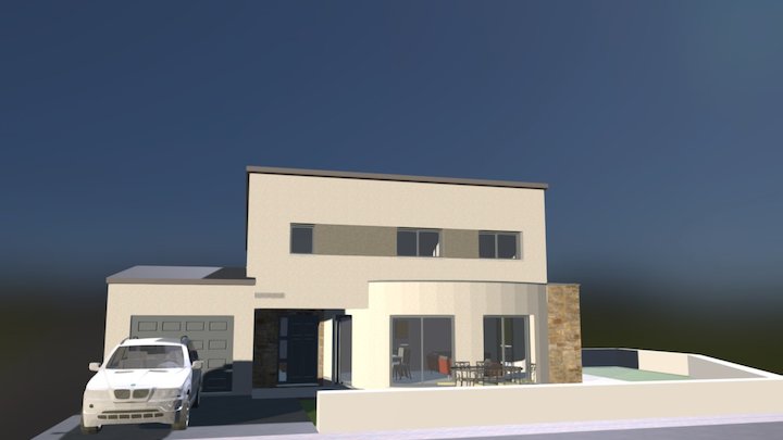 CONSTRUCTION D'UNE MAISON INDIVIDUELLE 3D Model
