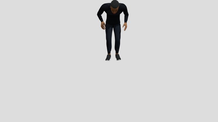 Jumping Down 3D Model