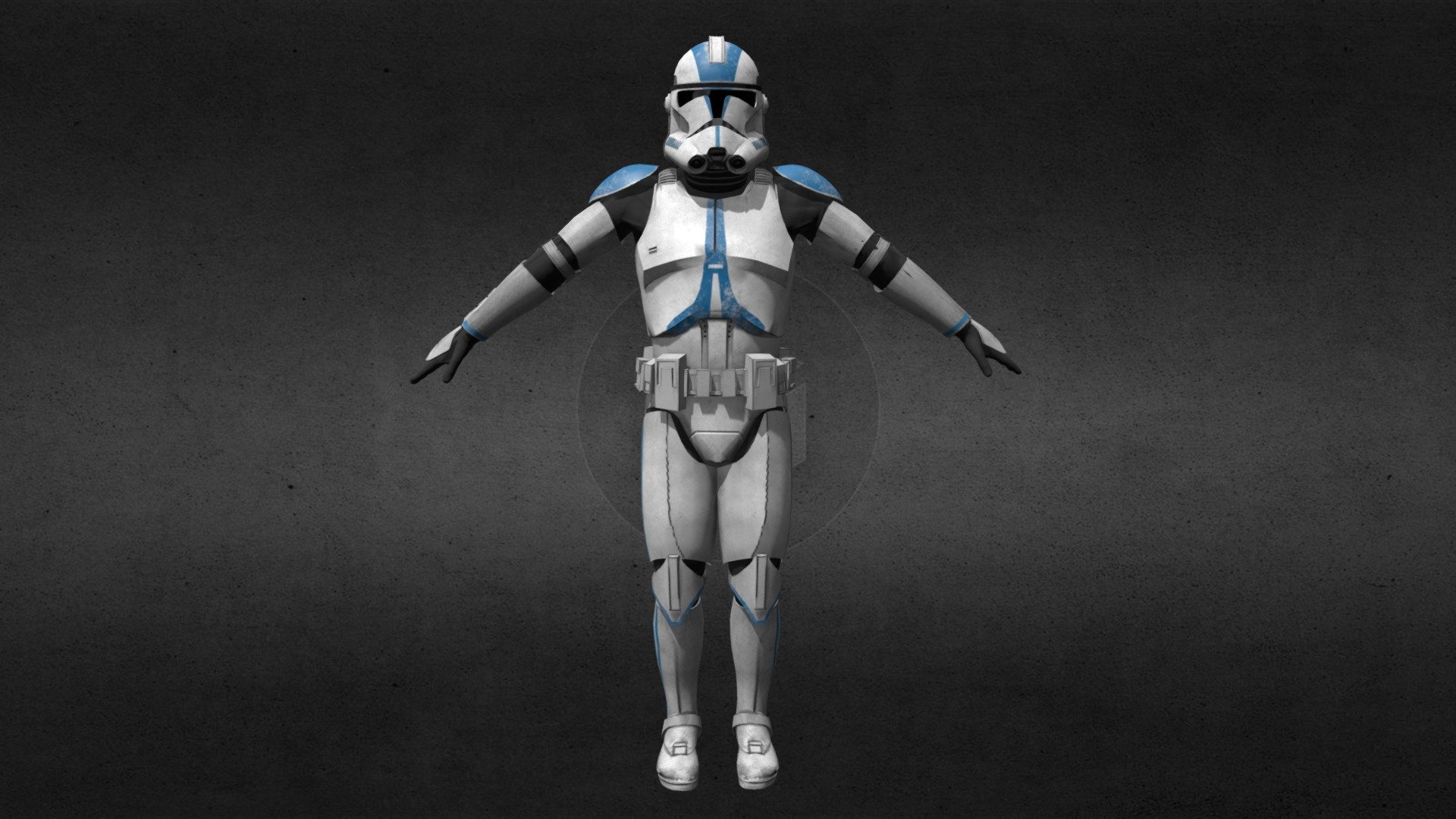 blender clone trooper model