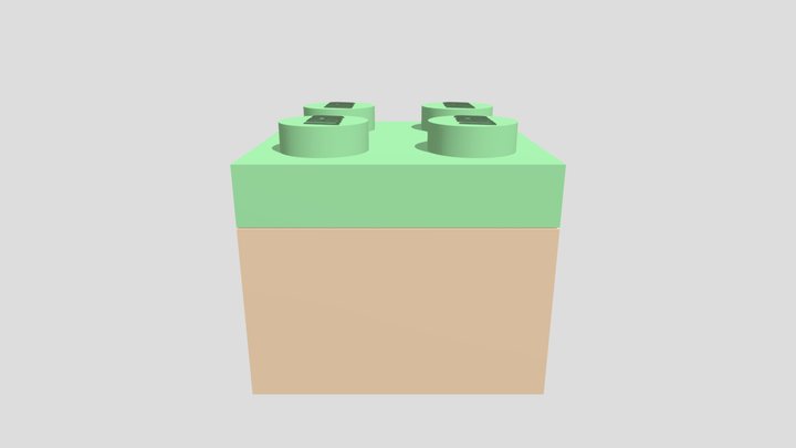 lego grass minecraft bock 3D Model