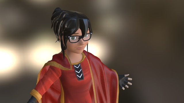Nadia - Original Character Design 3D Model