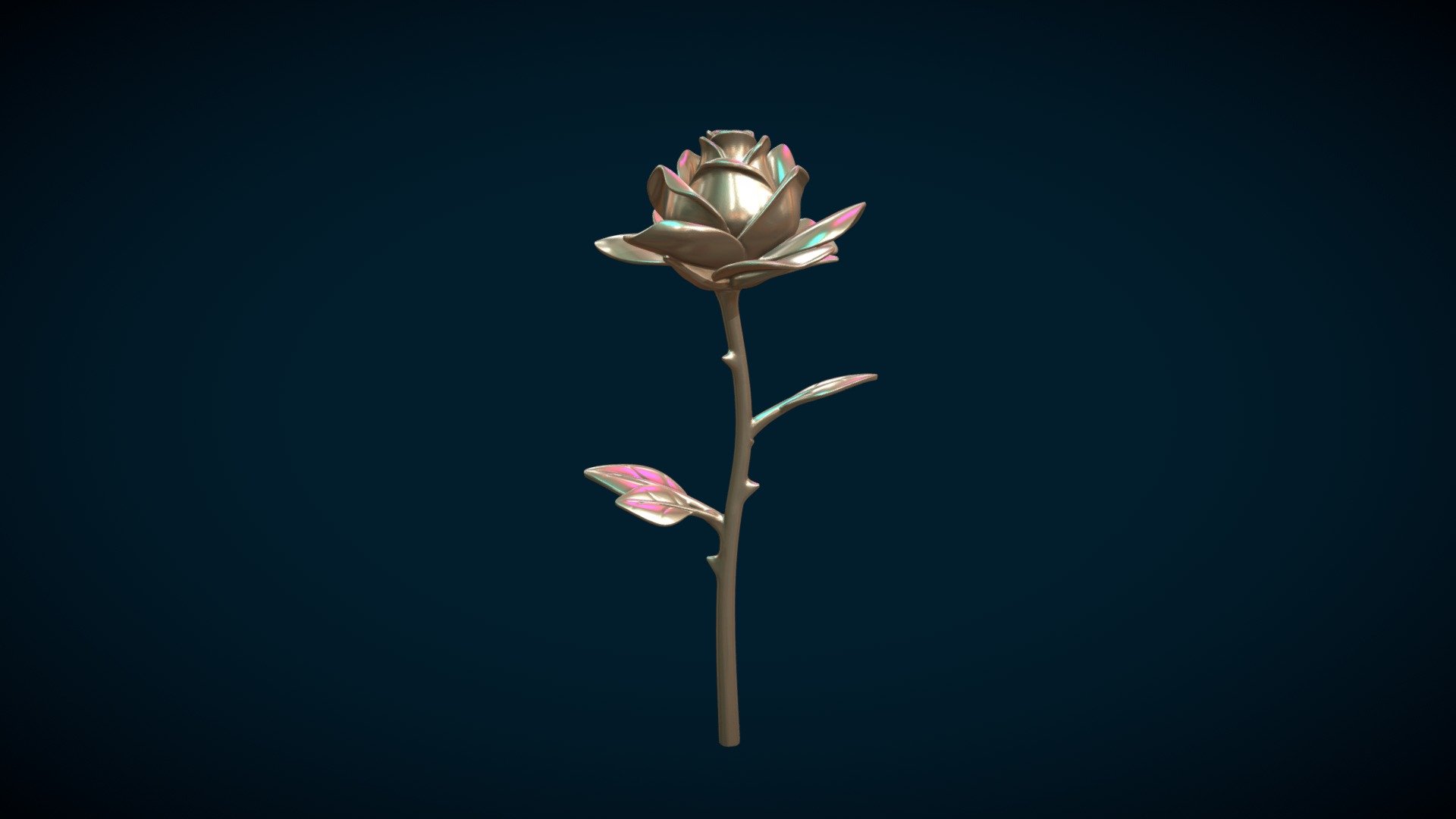 Rose Flower - 3D model by Skazok [31d959e] - Sketchfab