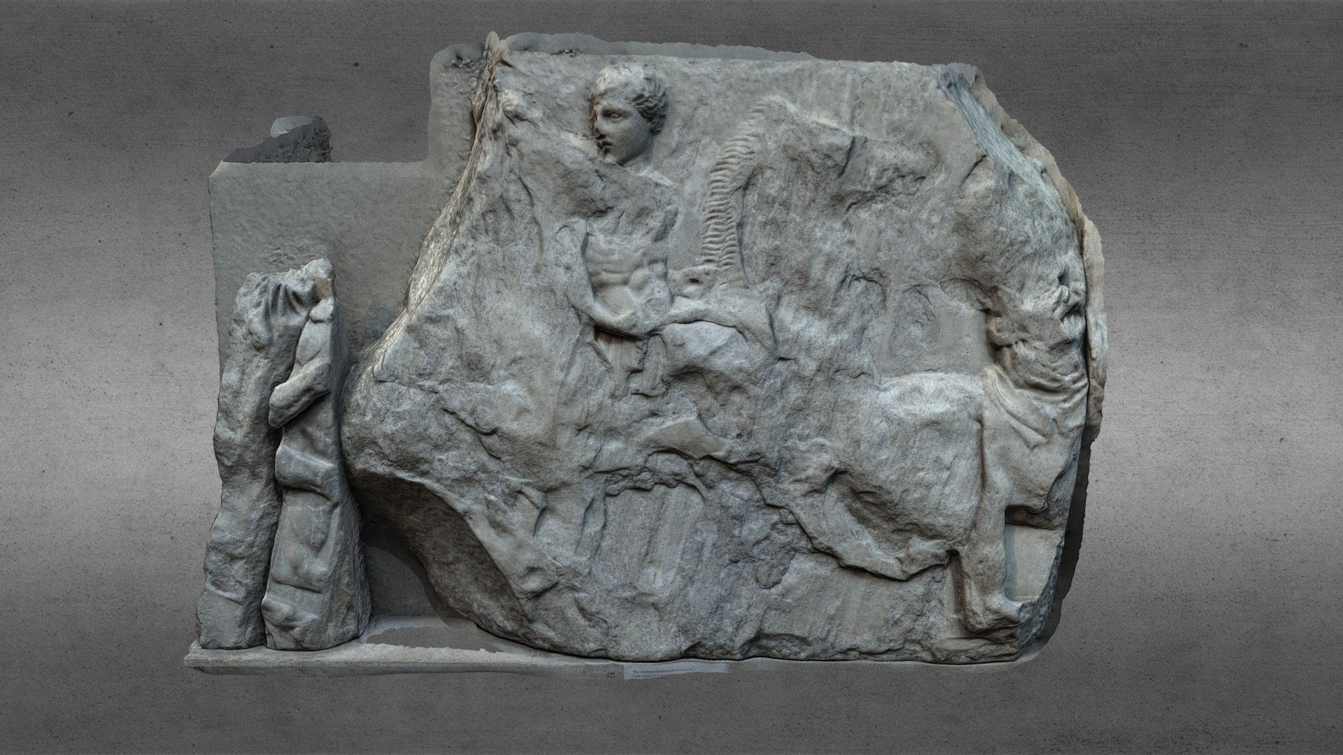 Parthenon marble block IV & V South frieze