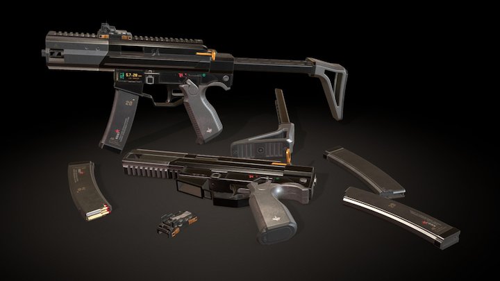 ARES TYPHOON M1 SMG (SERIAL VERSION) 3D Model