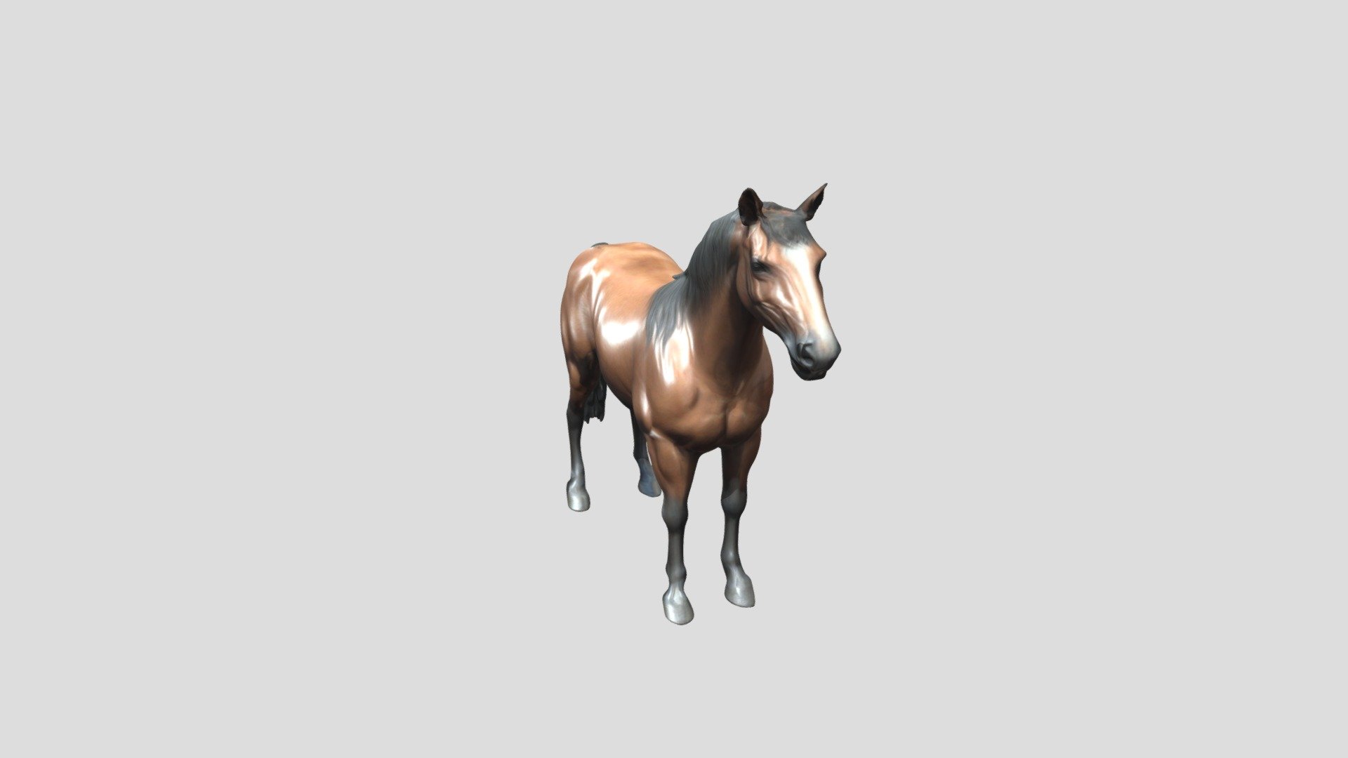 Realistic Horse - 3D model by Marco De Simone (@marcodesimone888 ...