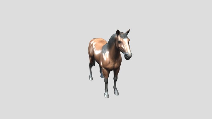 Realistic Horse 3D Model