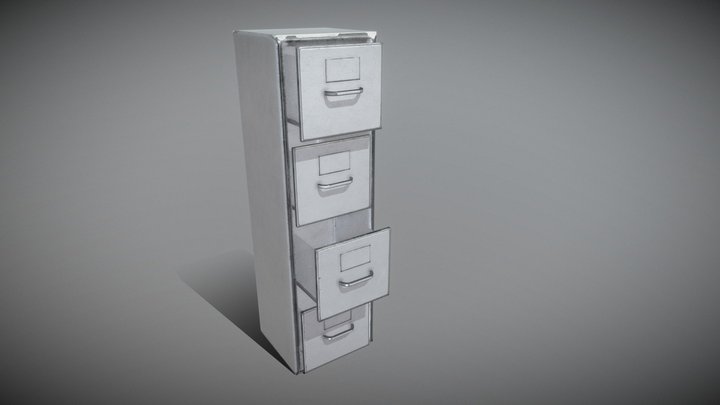 Office Shelf 3D Model