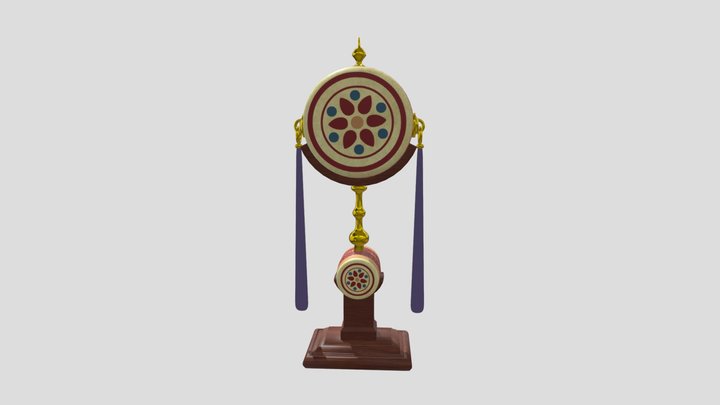 drum chinese drum Low-poly 3D model 3D model 3D Model