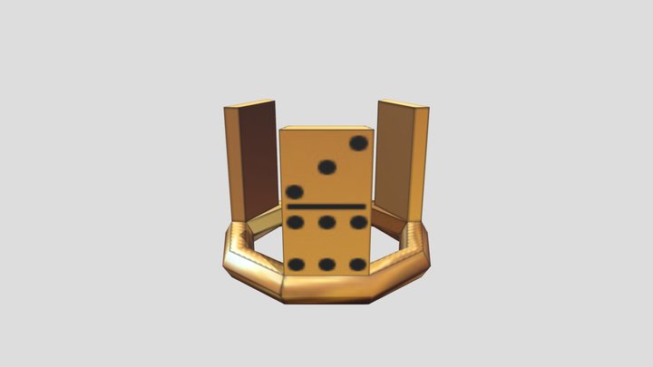 Blue's Domino Crown (with color) 3D Model