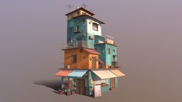 STYLIZED MODULAR BUILDING - Download Free 3D model by SAIKRUPAKAR ...