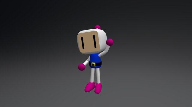 Bomberman Idle Type 2 3D Model