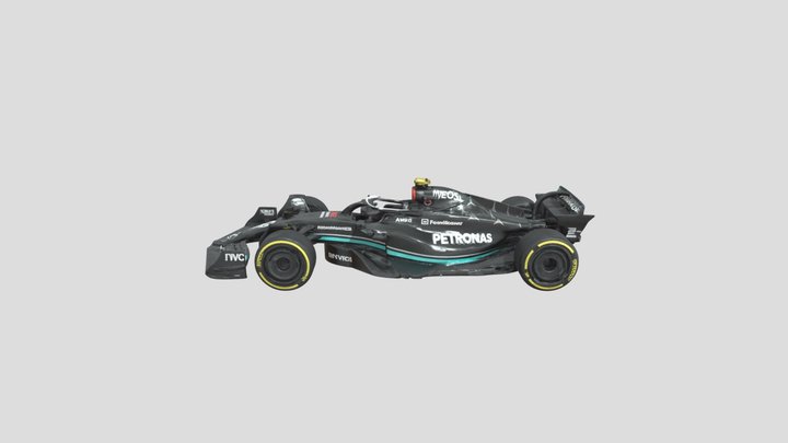 Mercedes AMG Petronas Formula One Car 3D Model