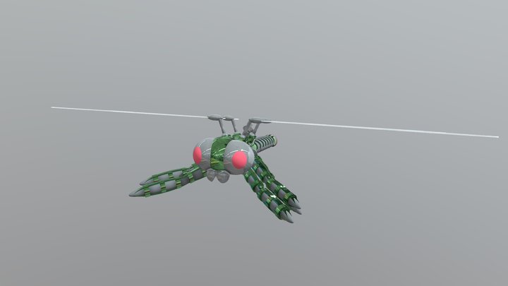Robotic Dragonfly 3D Model