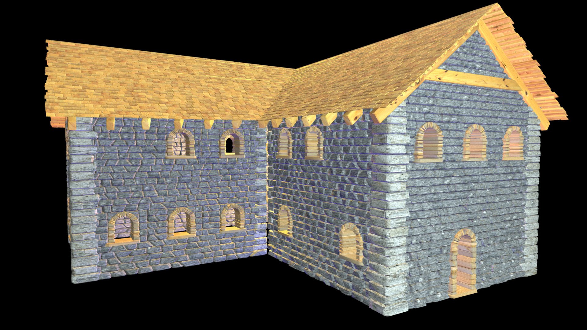 Old Stone House - Download Free 3D model by Sereib [31df235] - Sketchfab