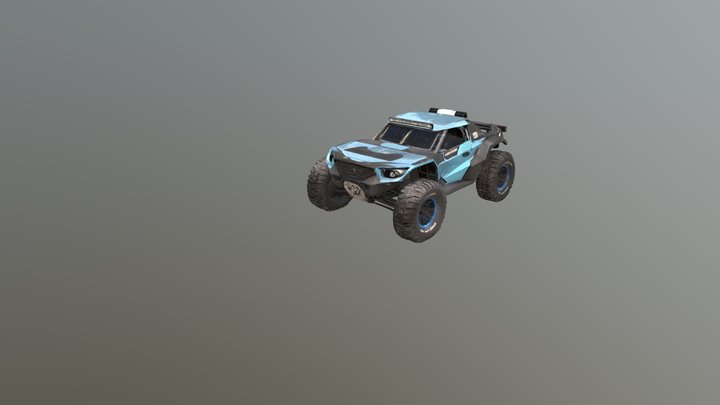 Off-road remote control car model 3D Model