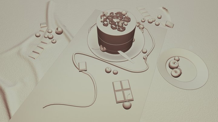 Cake 3D Model