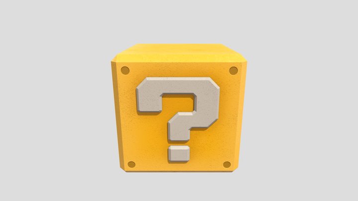 Mystery Block Mario 3D Model